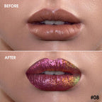 Chameleon Glitter Lip Gloss - 08 Dazzling Pink-DE'LANCI