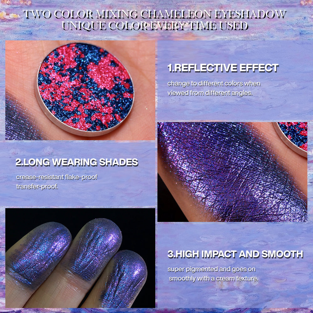 DE'LANCI Dreamland Duochrome Multichrome Pressed Eyeshadow #1 – Vibrant, Long-Lasting Color