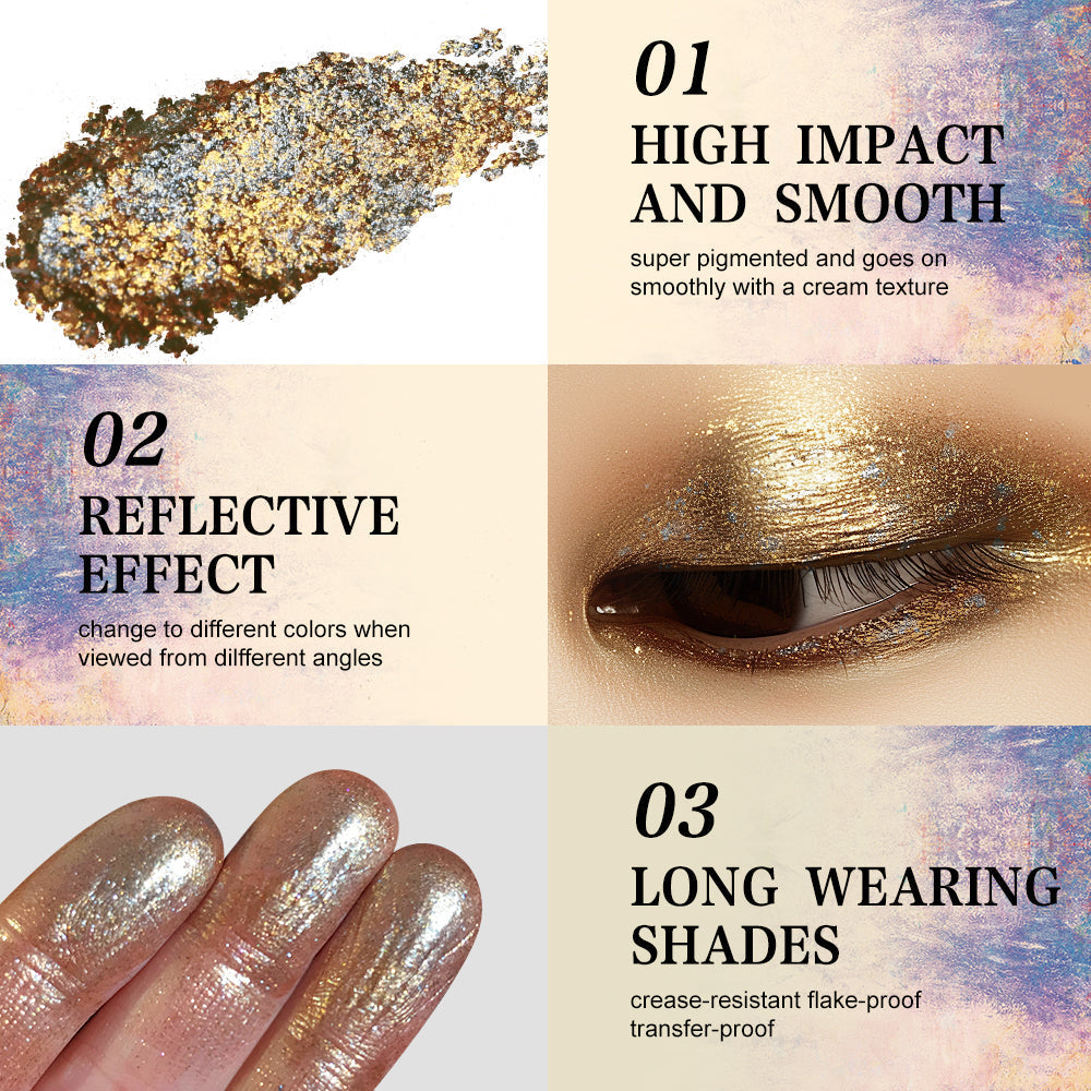DE'LANCI Dreamland Duochrome Multichrome Eyeshadow #8 – Pressed Silk Formula