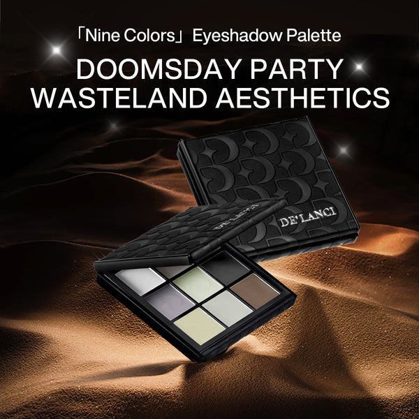 DELANCI Doomsday Wasteland Matte Grey Brown Eyeshadow Palette – 9 Neutral Shades