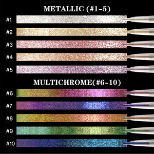 DE'LANCI Alter Realm Chrome Gel Liner - Metallic & Multichrome Waterproof Gel Eyeliner Pencil