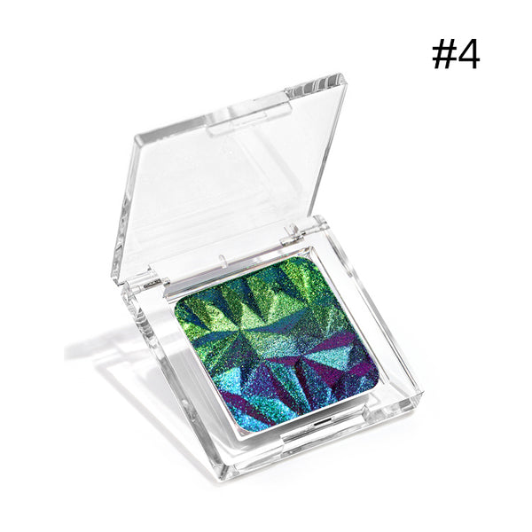 Diamond Prism Multichrome Chameleon Eyeshadow – 3D Embossed, Color-Shifting, 3.2g