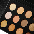 DE'LANCI 15 Color Nude Bronzed Eyeshadow Makeup Pallete