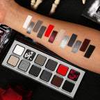 AFFLANO Post-Punk Show 12 Colors Black Eyeshadow Palette