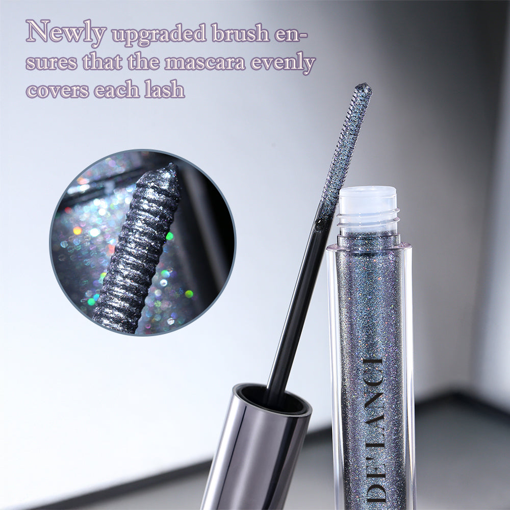 DE’LANCI ChromaLash™ Multichrome Mascara Topper – Color-Shifting Shimmer Lash Coat, 14 Shades