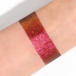 DELANCI Sparkle Red Glitter Eyeshadow Singles | Buildable High-Shine Shades