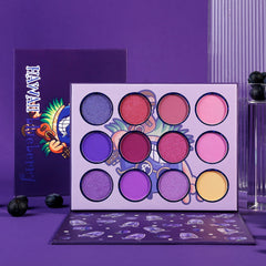 DE'LANCI Hawaii Blueberry Purple Eyeshadow Palette-DE'LANCI