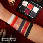Afflano Goth Eyeshadow Palette Bundle – 4-Palette Set of Bold Matte & Shimmer Shades
