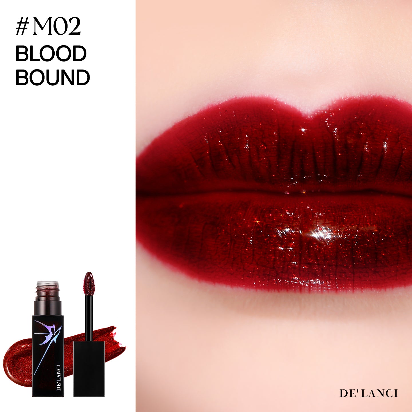 DE'LANCI Alter Realm Lip Gloss - M02 Bloodbound