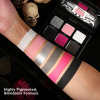 Afflano Goth Eyeshadow Palette Bundle – 4-Palette Set of Bold Matte & Shimmer Shades