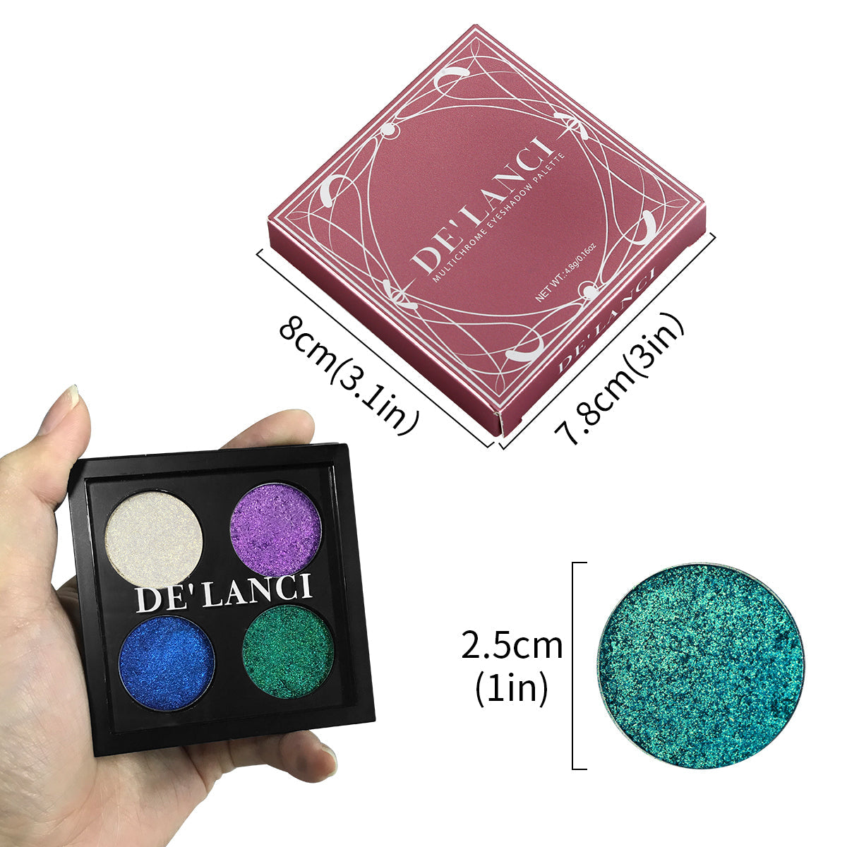 DE‘LANCI Dream Wedding Multichrome Eyeshadow palette-DE'LANCI