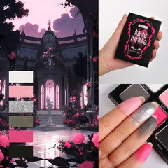 Afflano Rose Curse 6 Colors Black Pink Makeup Palette
