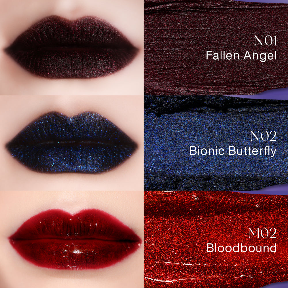 DELANCI Alter Realm Shimmer Velvet Lipstick – Vegan Bold Gothic Shimmer