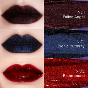 DELANCI Alter Realm Shimmer Velvet Lipstick – Vegan Bold Gothic Shimmer