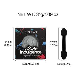 DELANCI Matte Single Eyeshadow #Silver Mist