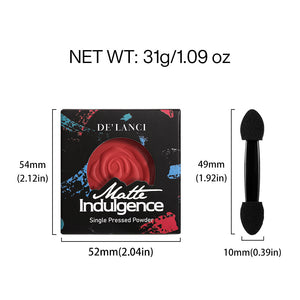 DELANCI Matte Single Eyeshadow #Crimson Flame