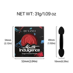 DE'LANCI Matte Single Eyeshadow #Crimson Flame