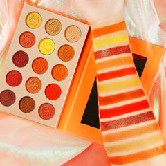 DE'LANCI Orange Eyeshadow Palette 15 Colors-DE'LANCI