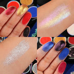 DE'LANCI Circus Nightmare 12-Color Red &  Blue Eyeshadow Palette