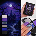 Afflano Witch Poison 6 Colors Black Purple Makeup Palette