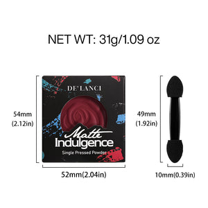 DELANCI Matte Single Eyeshadow #Ruby Dusk