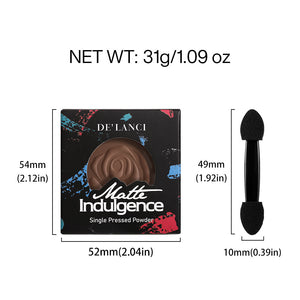 DELANCI Matte Single Eyeshadow #Rich Espresso
