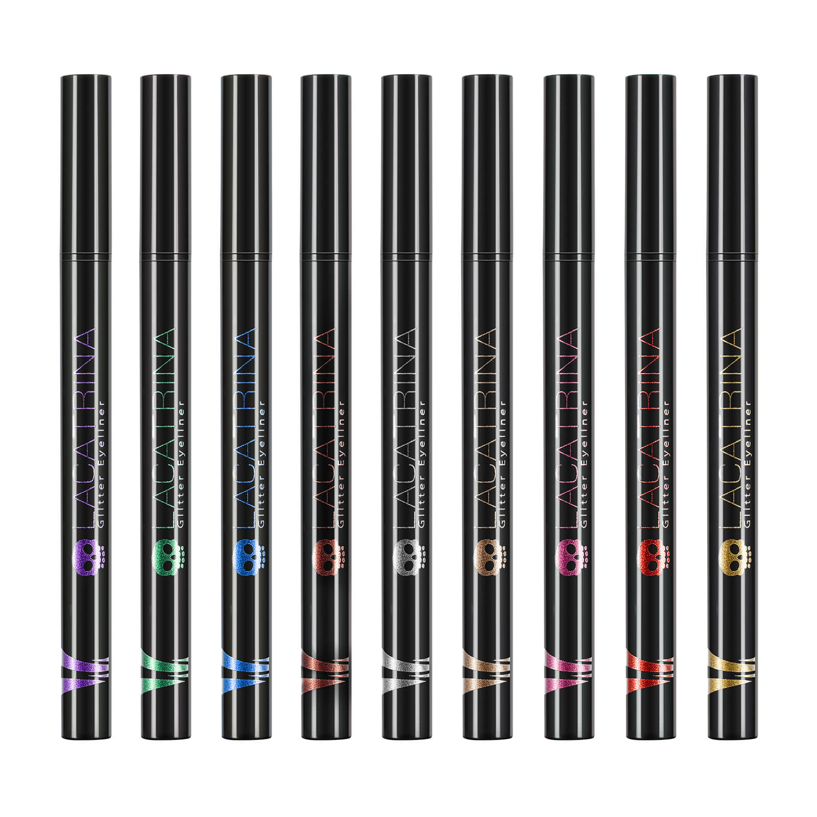 DE‘LANCI LA CATRINA 3 Color /set Glitter Liquid Eyeliner-DE'LANCI