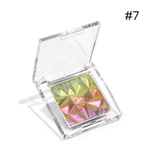 Diamond Prism Multichrome Chameleon Eyeshadow – 3D Embossed, Color-Shifting, 3.2g