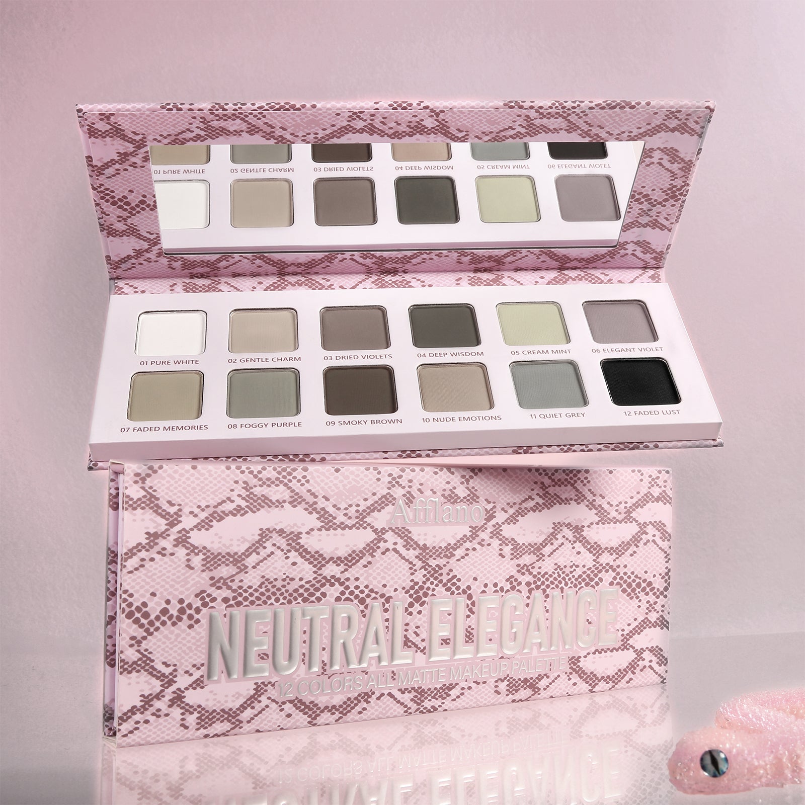 Afflano 12 Colors All Matte Eyeshadow Palette