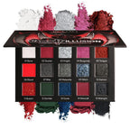 DE´LANCI Warcraft Illusion 15 Colors Red & Black Eyeshadow