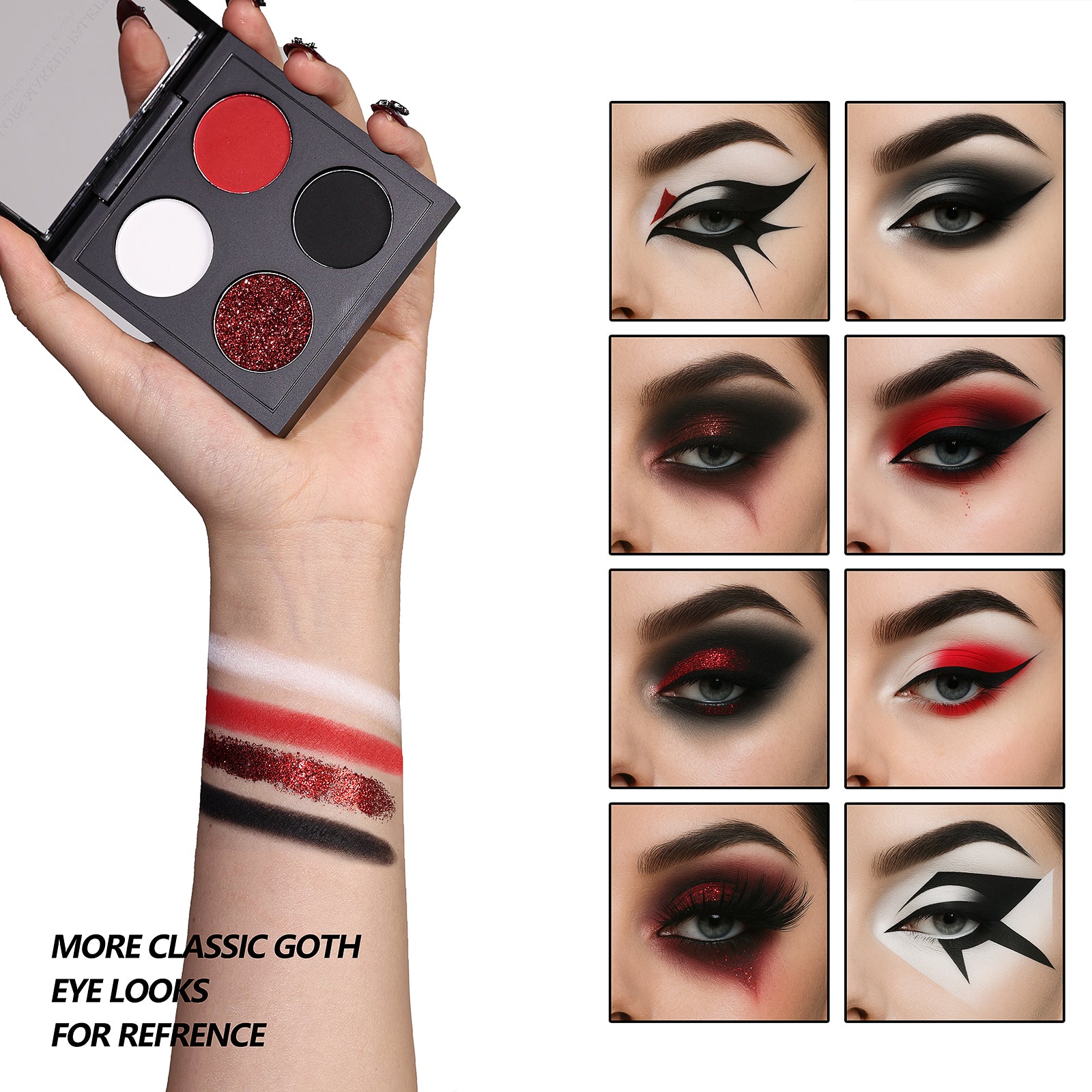 AFFLANO Gothic Show – 26 in 1 Halloween Makeup Gift Kit