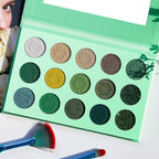 DE'LANCI Avocado Green Eyeshadow Palette 15 Color-DE'LANCI