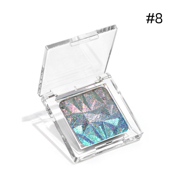 Diamond Prism Multichrome Chameleon Eyeshadow – 3D Embossed, Color-Shifting, 3.2g