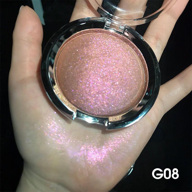 Cosmic Rose Sparkle Highlighter – Deep Rose Multidimensional Glitter (G08) | Cream-to-Powder Formula