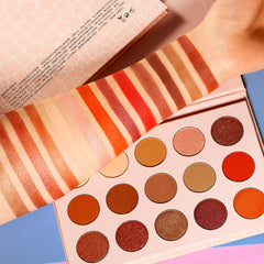 DE'LANCI New Nude NEUTRAL Eyeshadow Palette 15 Colors Nudes Warm Eye Shadows-DE'LANCI