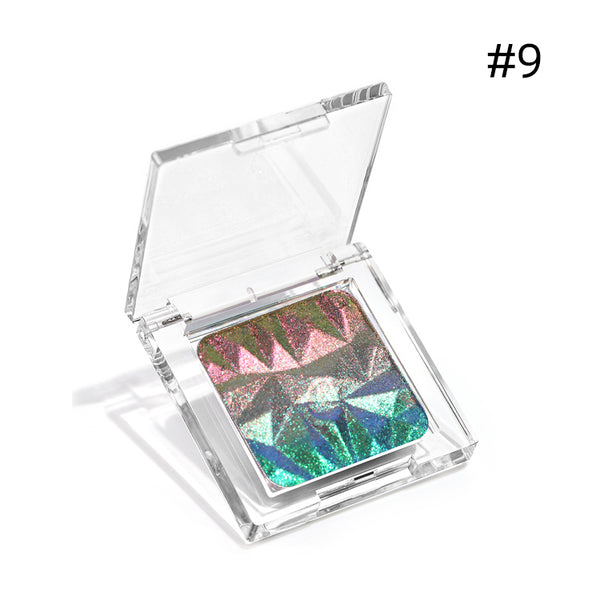 Diamond Prism Multichrome Chameleon Eyeshadow – 3D Embossed, Color-Shifting, 3.2g