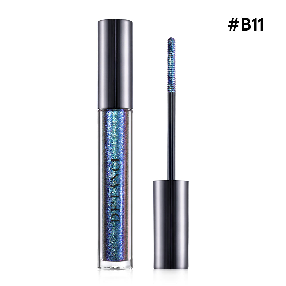 DE’LANCI ChromaLash™ Multichrome Mascara Topper – Color-Shifting Shimmer Lash Coat, 14 Shades