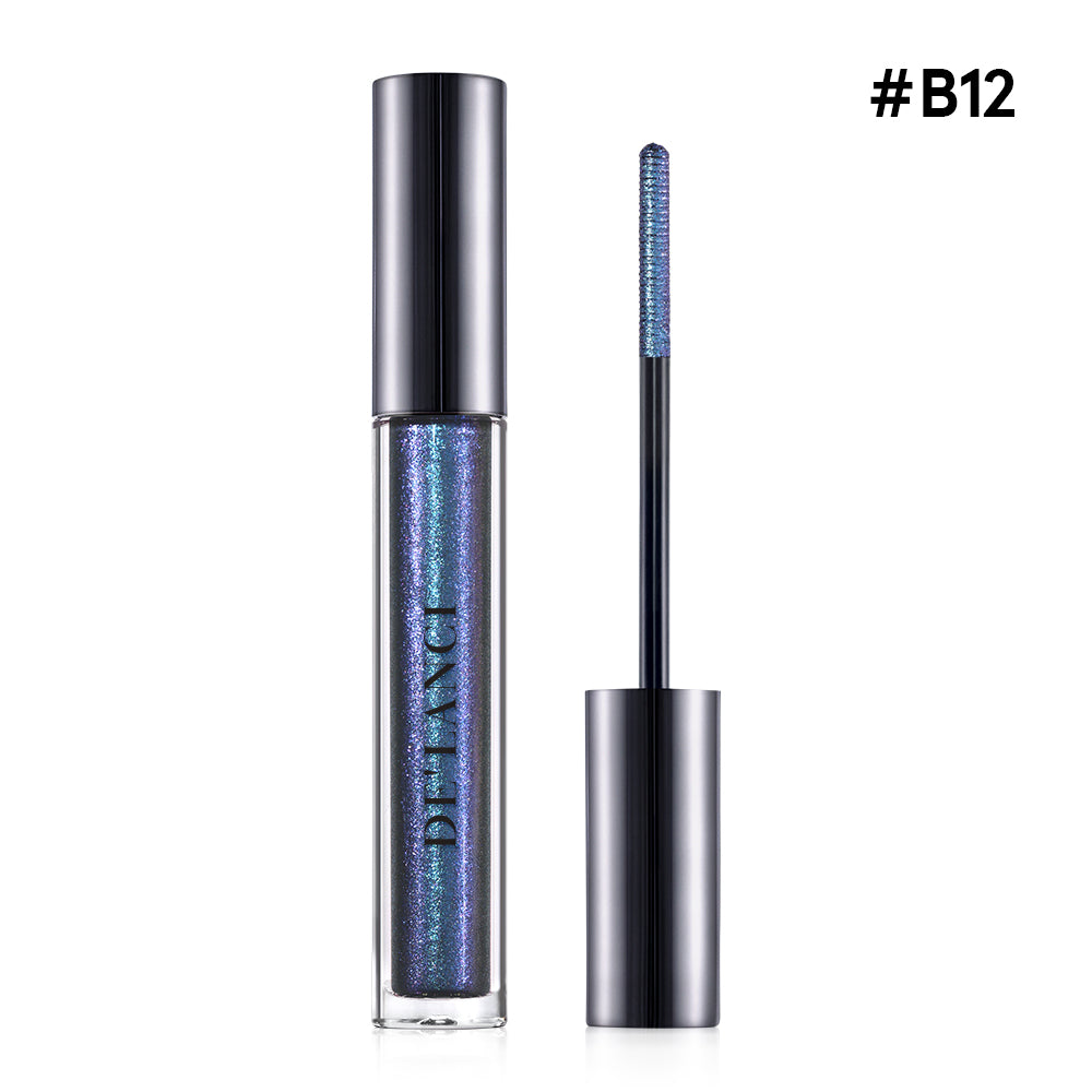 DE’LANCI ChromaLash™ Multichrome Mascara Topper – Color-Shifting Shimmer Lash Coat, 14 Shades