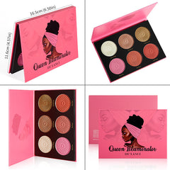 DE'LANCI NEW 6 Color Highligher Palette for Dark Skin-DE'LANCI