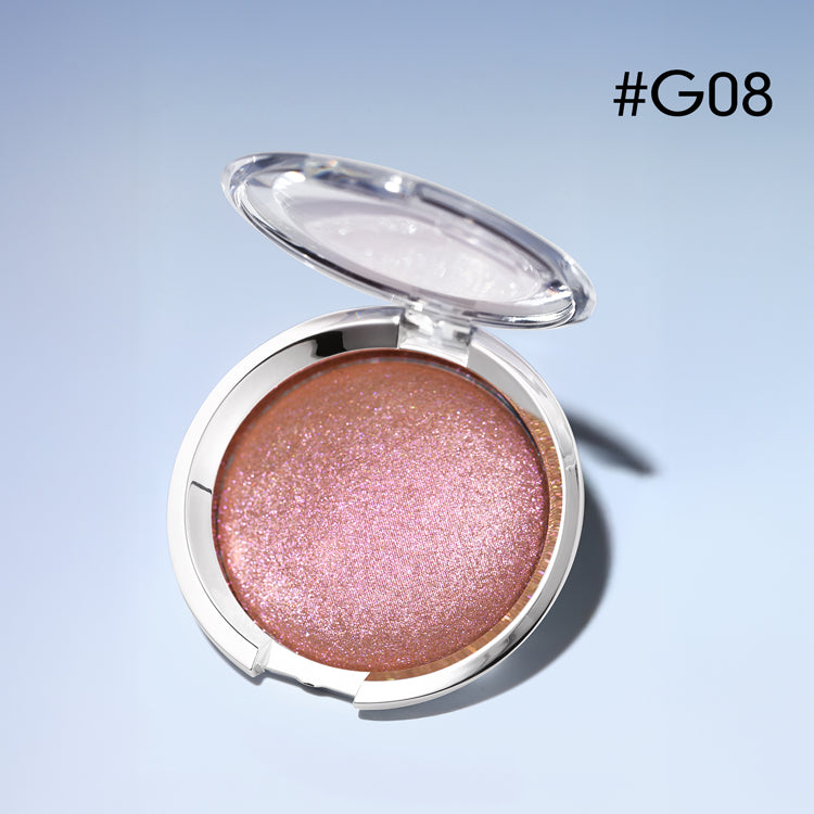 DE’LANCI 10-Color Highlighter  – Multi-Dimensional Glow, Long-Lasting Shimmer for Face & Body