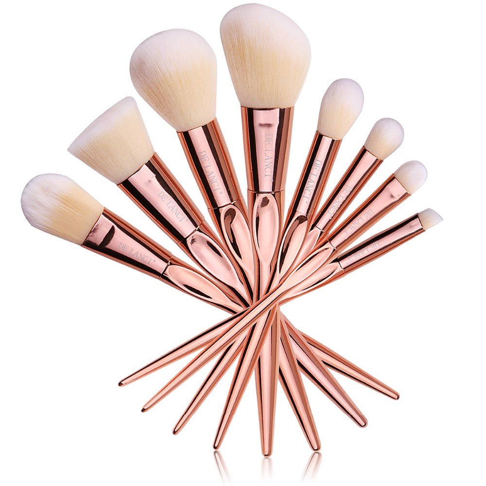 DE'LANCI Luxury 8 Piece Makeup Brush Set-DE'LANCI