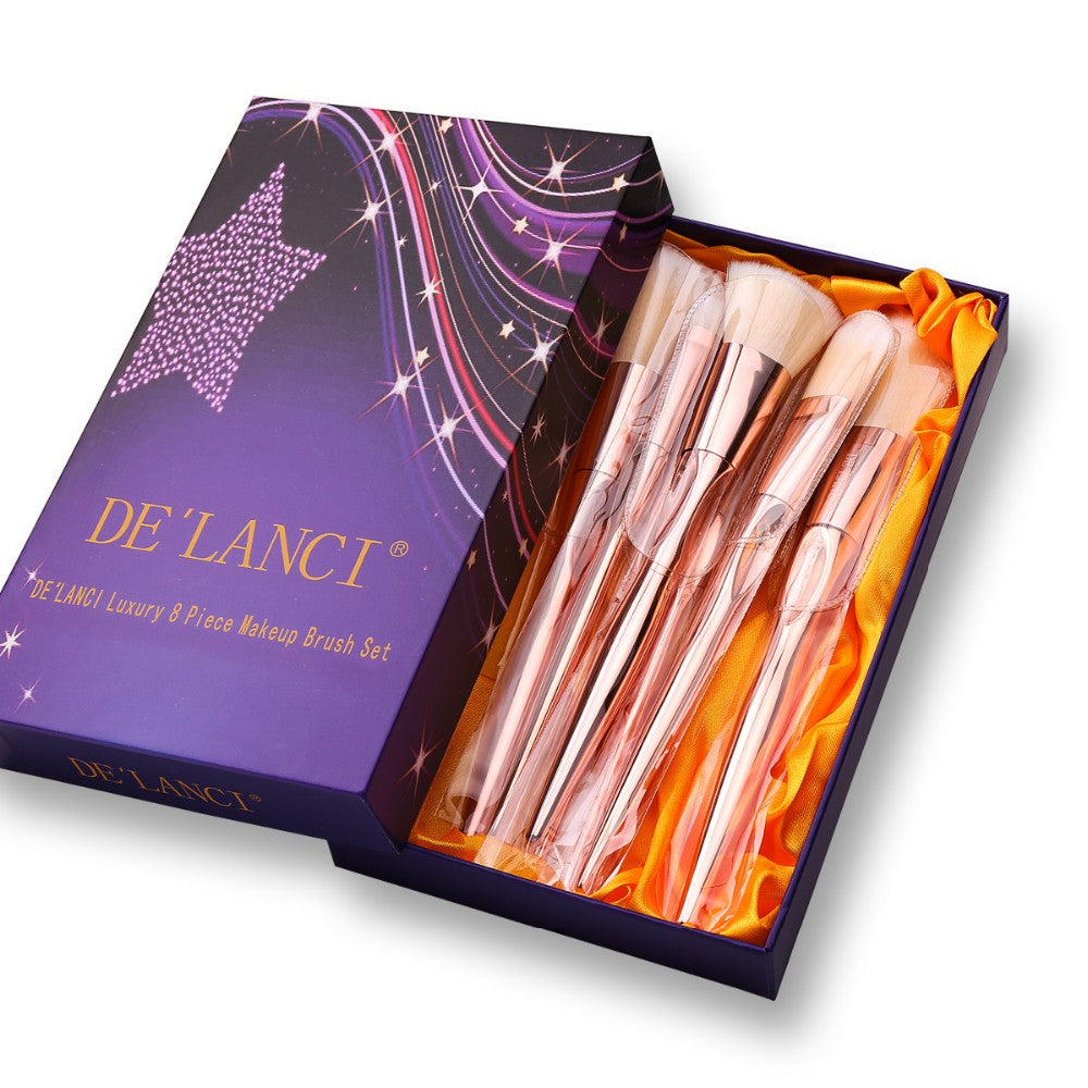 DE'LANCI Luxury 8 Piece Makeup Brush Set-DE'LANCI