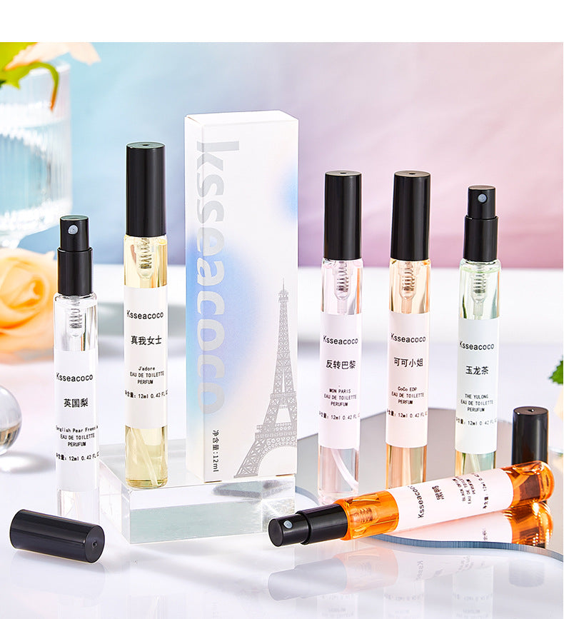 6-Piece Designer-Inspired Perfume Set – 12ml Each | Long-Lasting, Travel-Friendly Fragrance Minis