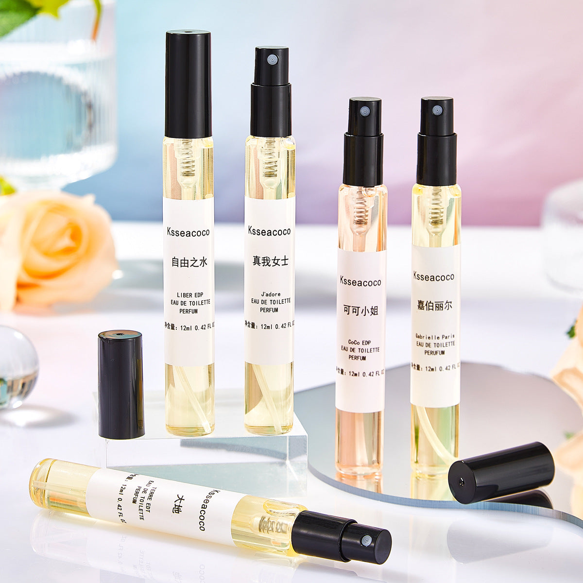 6-Piece Designer-Inspired Perfume Set – 12ml Each | Long-Lasting, Travel-Friendly Fragrance Minis