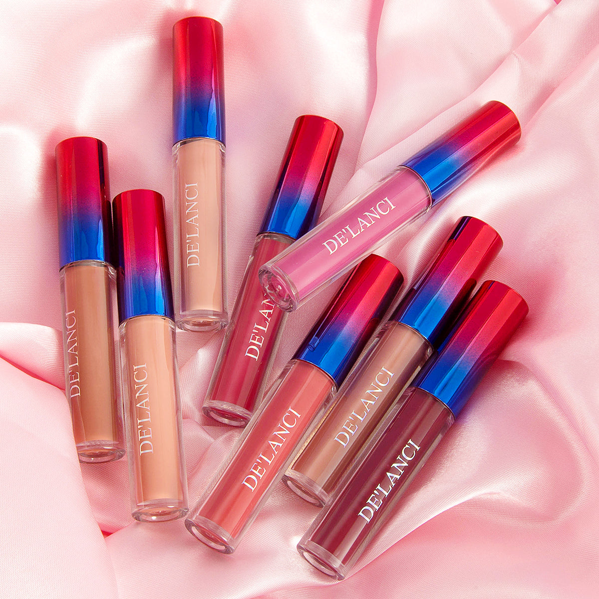 DE'LANCI Matte Lipstick set Nude Waterproof 8 colors-DE'LANCI