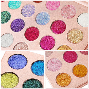 DE'LANCI Pressed Glitter Eyeshadow Palette-DE'LANCI
