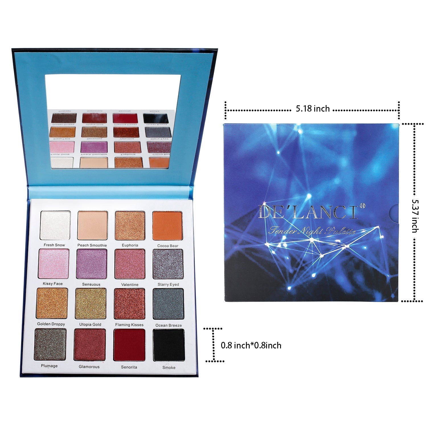 DE'LANCI Tender Night Eyeshadow Palette-DE'LANCI