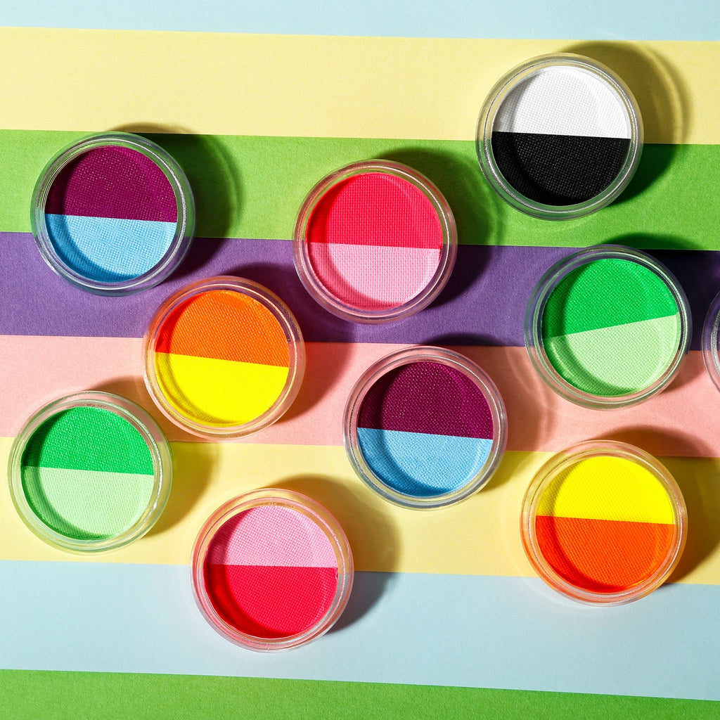 2 IN 1 Water Based Facial Pastel UV Neon Body Painting Cream